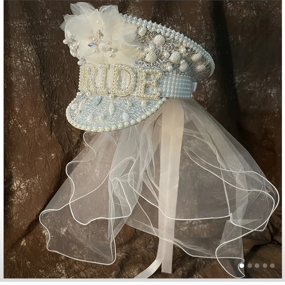 SOLD: White Bridal Sailor Hat